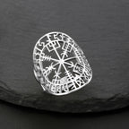 Δαχτυλίδι Vegvisir Κελτικός Πυξίδα Βίκινγκ ασήμι