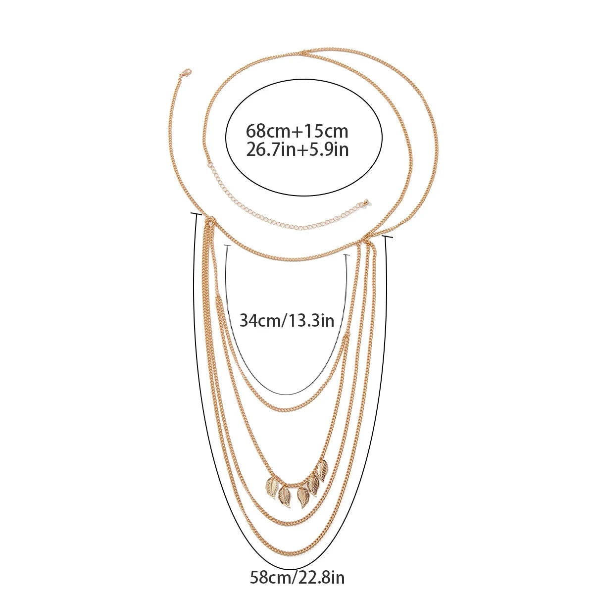 Κόσμημα Ώμου Γυναικείο - Κλείδα & Αλυσίδα Χεριού & Ώμοι