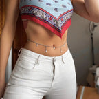 Κόσμημα Μέσης και Αλυσίδα Γοφών Γυναικεία - Στολίδι Κοιλιάς ασημί