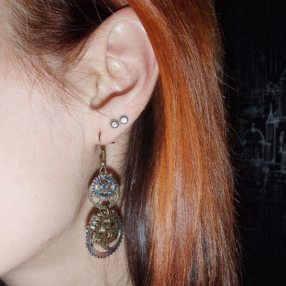 Σκουλαρίκια Κοσμήματα Steampunk 