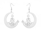 Σκουλαρίκι Βουδισμός Διαλογισμός ασήμι