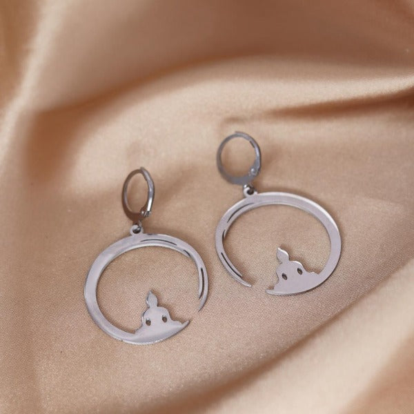 Ασημένιο Βουδιστικό Σκουλαρίκι 