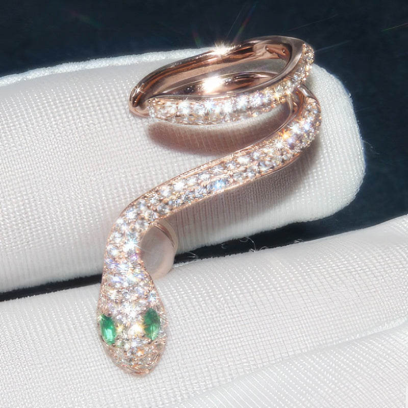 Σκουλαρίκι Φίδι Κρεμαστό Επίχρυσο 