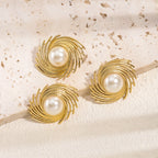 Σκουλαρίκια καρφάκια με πέρλα