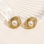 Σκουλαρίκια καρφάκια με πέρλα