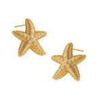 Σκουλαρίκια Καρφίτσα Κοχύλι Αστερίες Γυναικεία