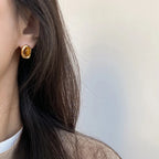 Σκουλαρίκια Καρφάκια Οβάλ Μάτι Τίγρης