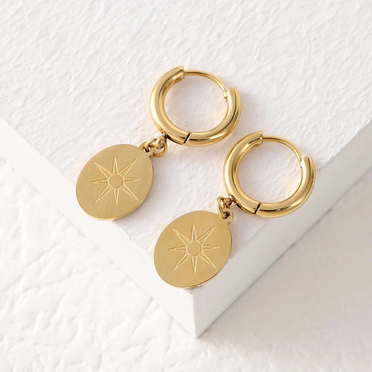 Σκουλαρίκια Κρεμαστά Πυξίδα Ρόδα του Ανέμου