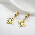 Σκουλαρίκια Κρεολές Κρεμαστά Κόμπος Μάγισσας Προστασία Γυναίκα Wiccan χρυσά