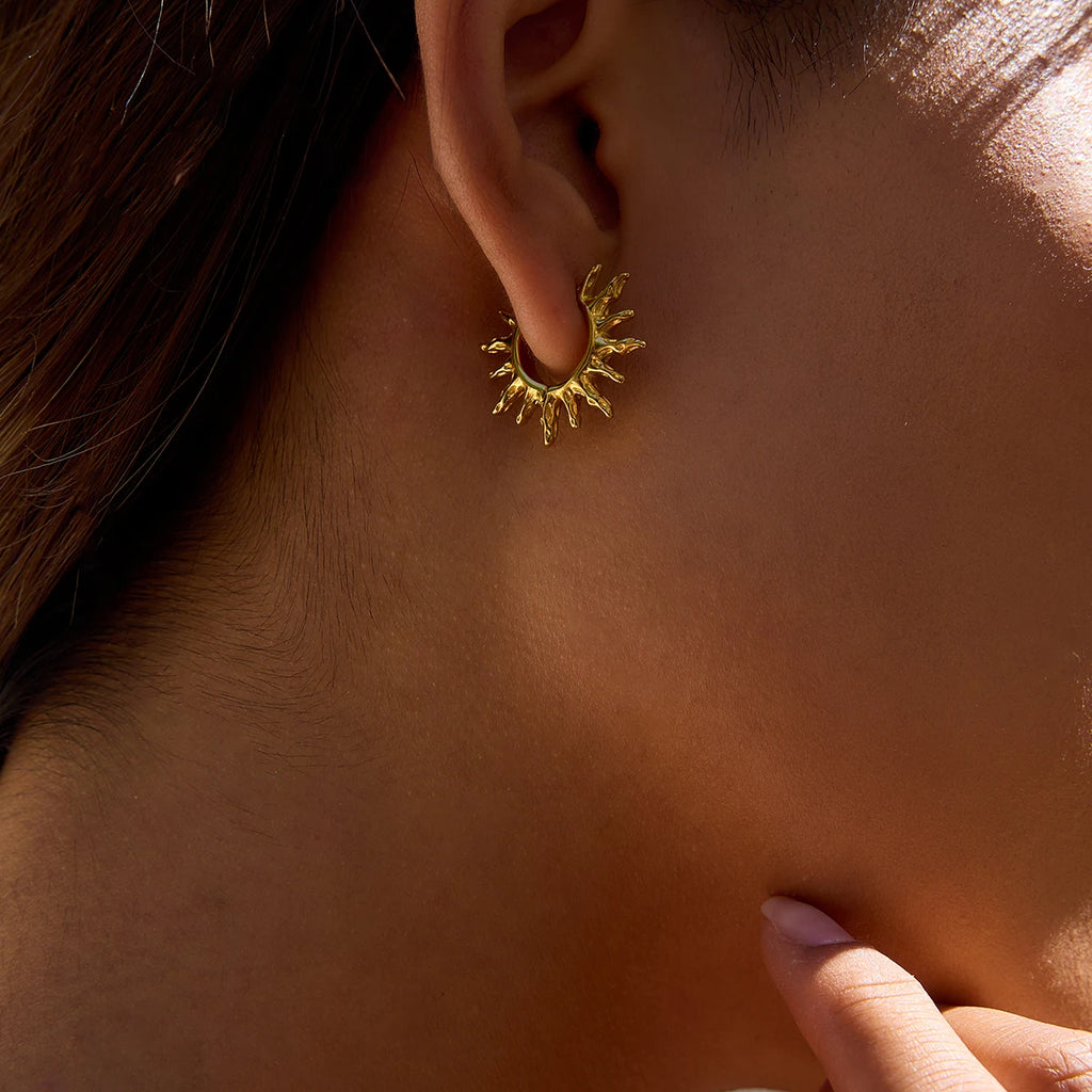 Σκουλαρίκια Κρίκοι Ήλιος