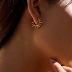 Σκουλαρίκια Κρίκοι Ήλιος