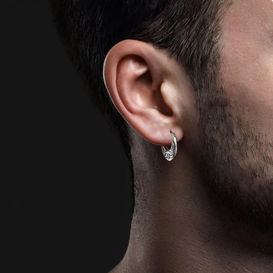 Κρίκοι Σκουλαρίκια Βίκινγκ Βόρειο ασήμι