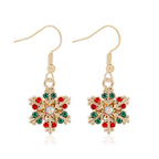 Κρεμαστά Σκουλαρίκια Νιφάδα Χιονιού με Ζιργκόν για Γυναίκες στυλ 3