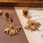 Κρεμαστά σκουλαρίκια μέλισσα μάτι της τίγρης