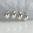 Κρεμαστά Σκουλαρίκια Καρδιά Κουμπωτά Γυναικεία