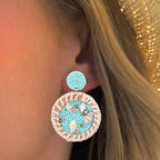 Κρεμαστά Σκουλαρίκια με Κοχύλι Κάουρι