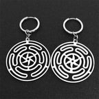 Κρεμαστά Σκουλαρίκια Τροχός της Εκάτης Στροφάλος Γυναικεία