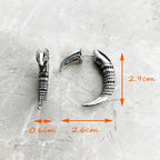 Σκουλαρίκια Ασημένια Νύχια - Exception® 