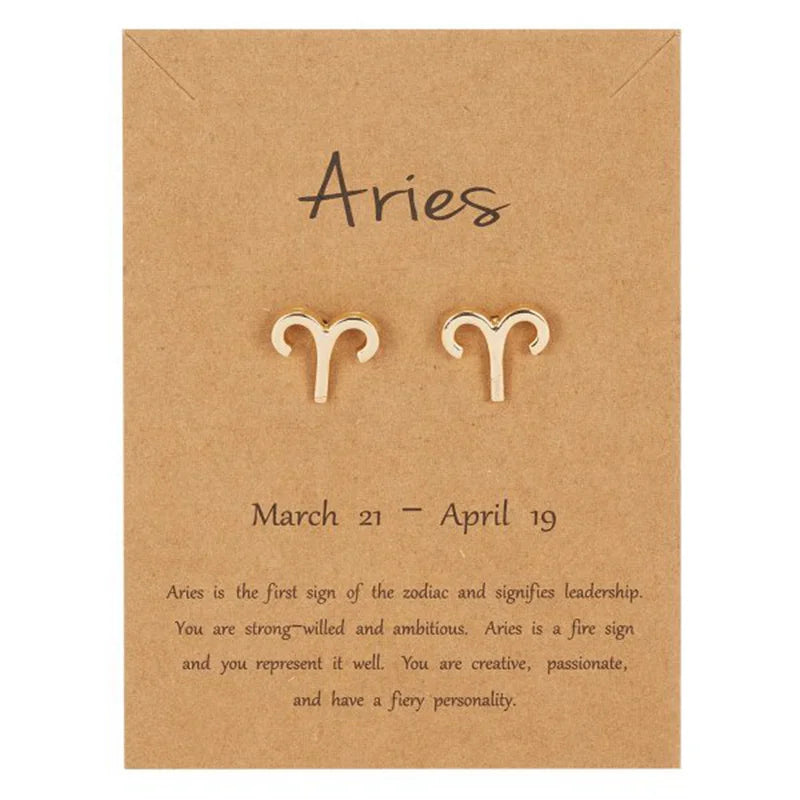 Σκουλαρίκια Ζώδιο 12 Αστερισμοί Κριός