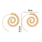 Σκουλαρίκια Σπιράλ Κρίκοι Γυναικεία 