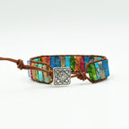 Βραχιόλι 7 Τσάκρας Αληθινές Πέτρες 