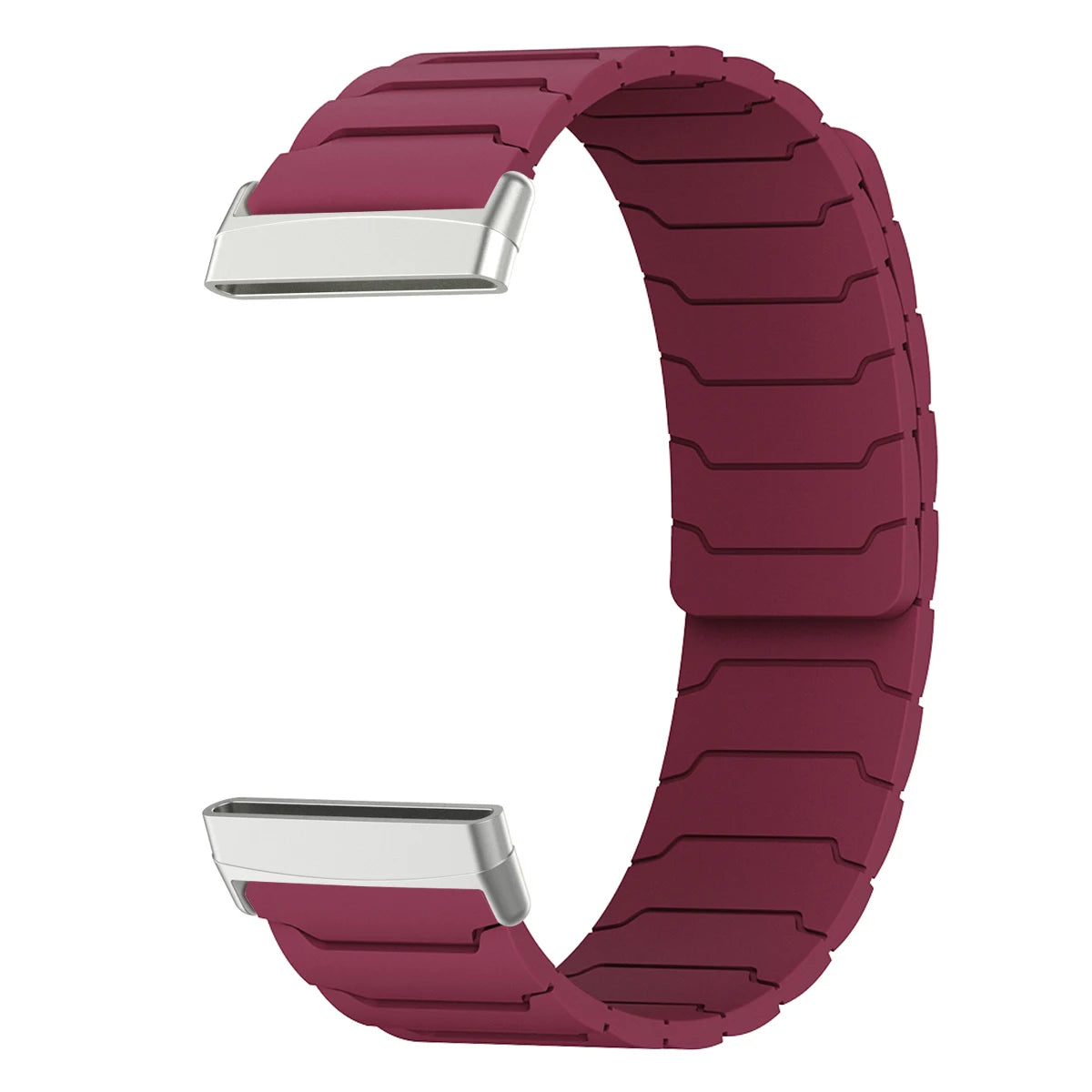 Μαγνητικό βραχιόλι για ρολόι Fitbit Versa 3, Versa 4, Sense 1 και Sense 2 μπορντό