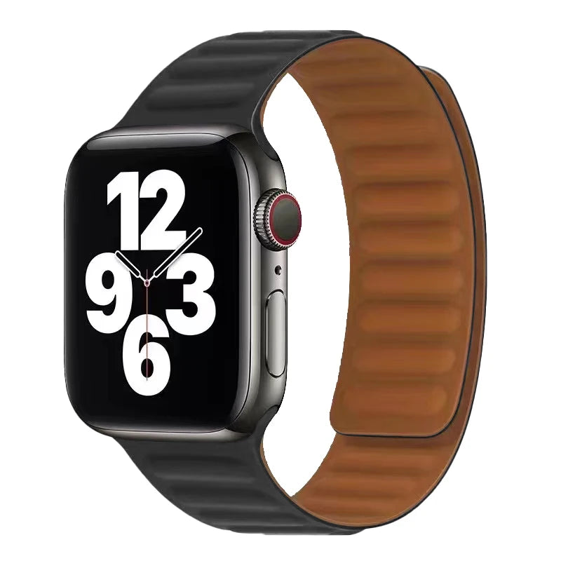 Μπρασελέ Apple Watch με Μαγνητικό Κούμπωμα μαύρο