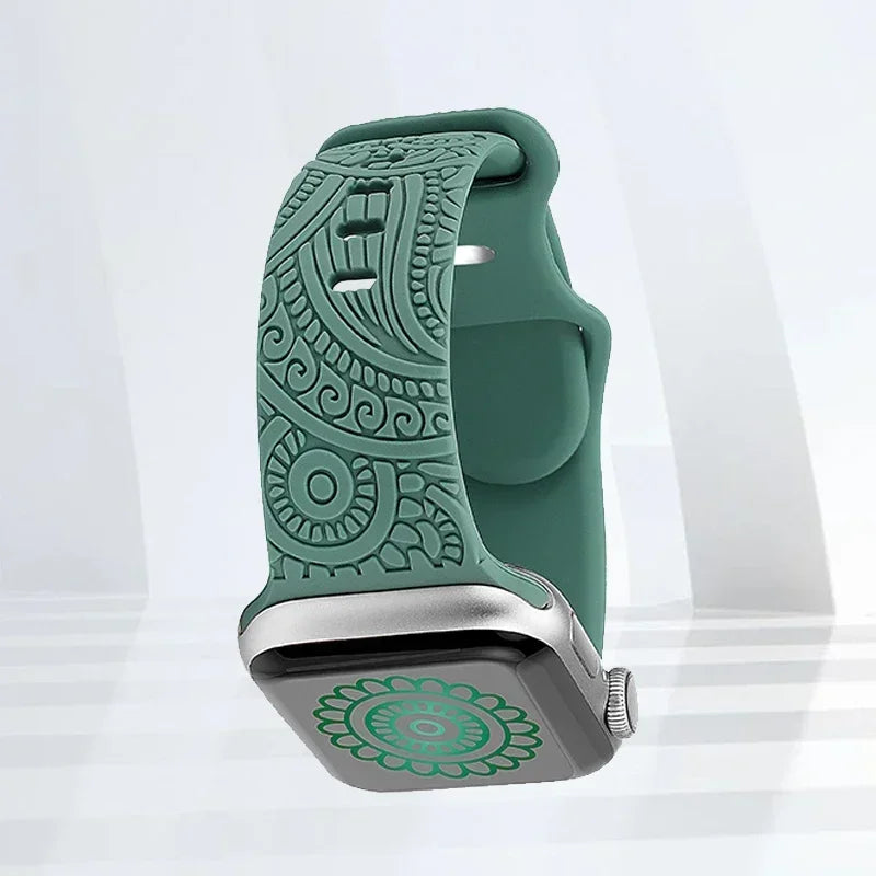 Κορδέλα Apple Watch με πράσινα σχέδια