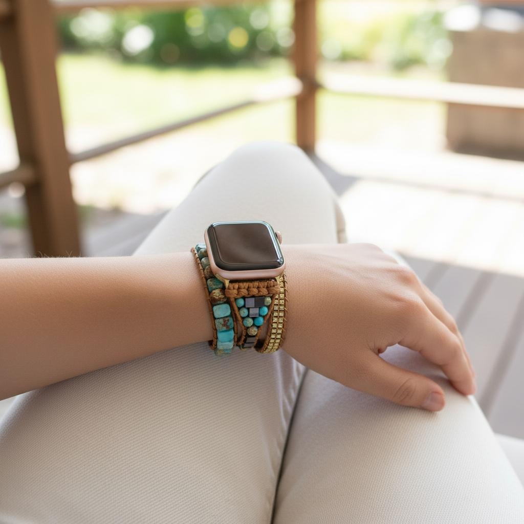 λουράκι Apple Watch Φυσική Πέτρα 