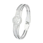 Βραχιόλι με Δέντρο της Ζωής και Ασημένιο Κρύσταλλο