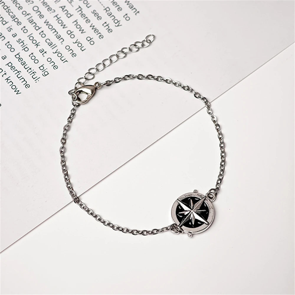 Bracelet avec Boussole Rose des Vents Homme ou Femme