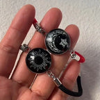 Βραχιόλι με Ημισέληνο και Φωτεινό Ήλιο κόκκινο και μαύρο