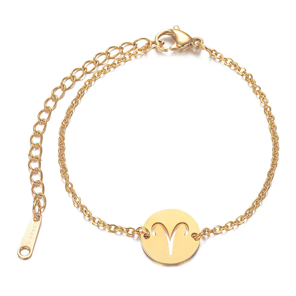 Βραχιόλι με μενταγιόν του ζωδιακού σημείου της αστρολογίας κριός
