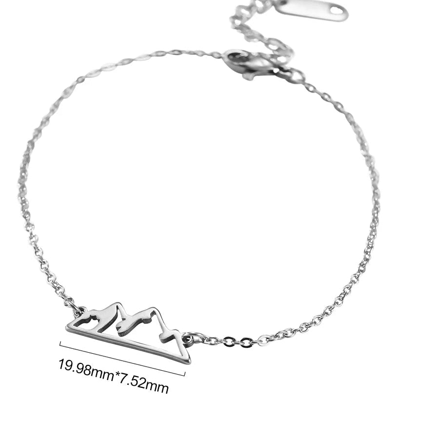 Βραχιόλι με μενταγιόν βουνό για γυναίκες