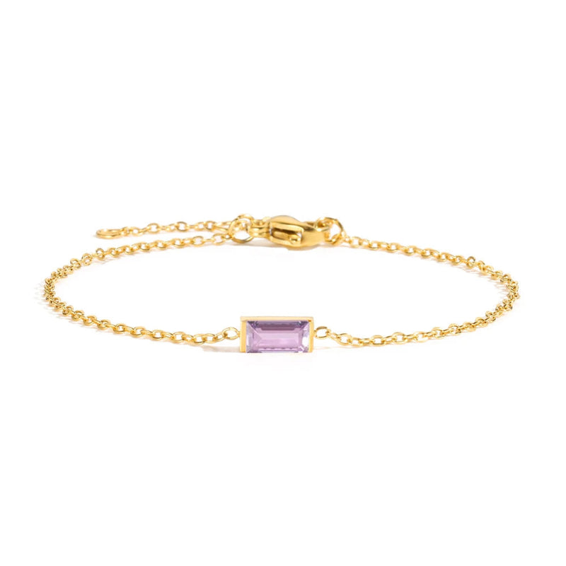 Βραχιόλι με Πολύχρωμη Πέτρα Γέννησης