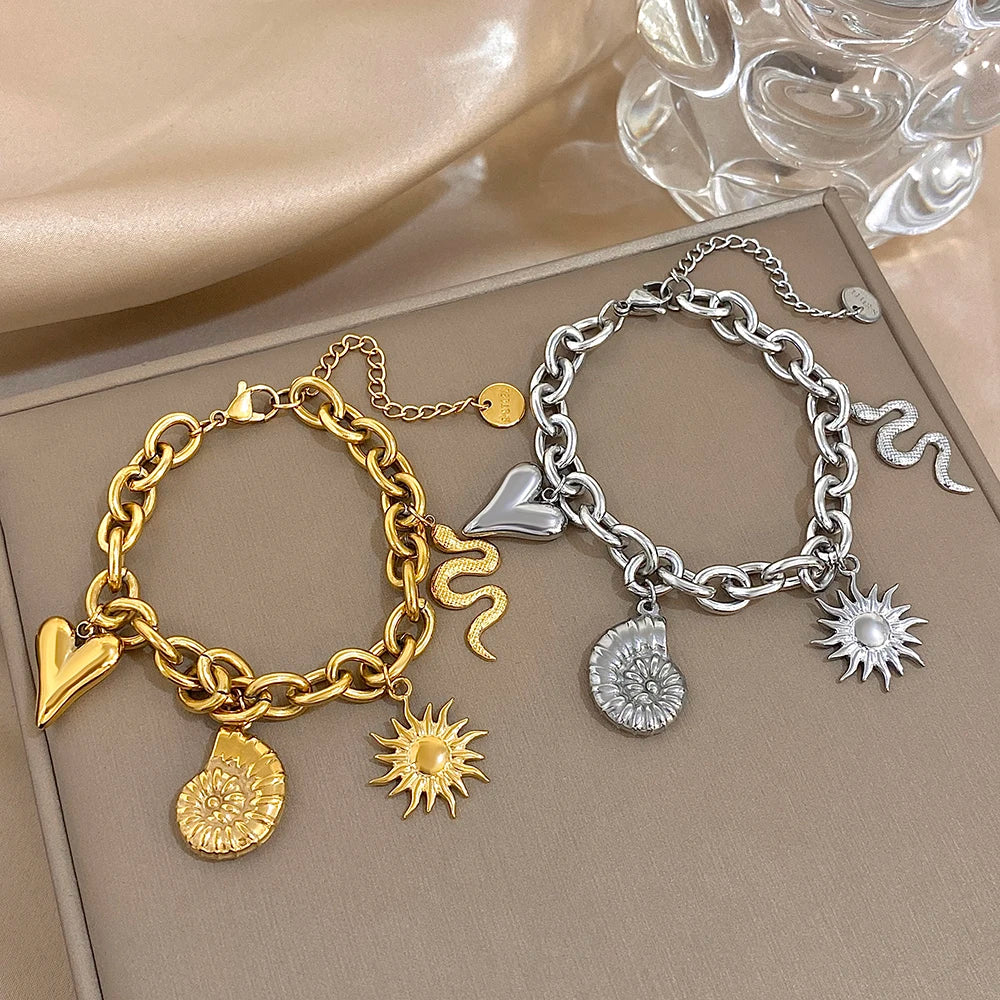 Βραχιόλι με Ήλιο και Κοχύλια για Άντρες ή Γυναίκες 