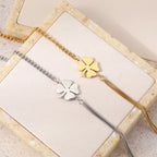 Βραχιόλι με Τετράφυλλη Τριφύλλη Φυλαχτό 