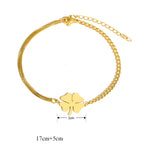 Βραχιόλι με Τετράφυλλη Τριφύλλη Φυλαχτό