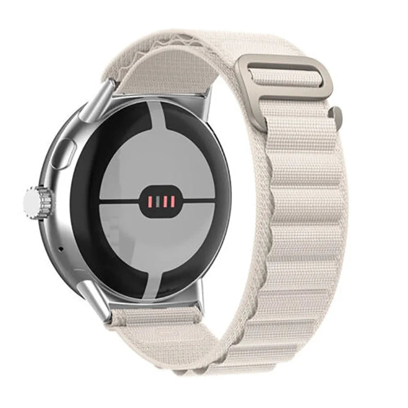 Βραχιόλι με αγκράφα Alpine Smartwatch Google Pixel Watch 1 & 2 μπεζ