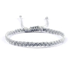 Λεπτό και ρυθμιζόμενο βραζιλιάνικο βραχιόλι γκρι