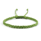 Λεπτό και ρυθμιζόμενο βραζιλιάνικο βραχιόλι πράσινο