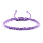 Λεπτό και ρυθμιζόμενο βραζιλιάνικο βραχιόλι βιολετί