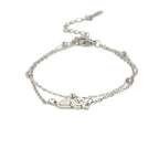 Βραχιόλι Γάτα Ασήμι και Χρυσός ασήμι