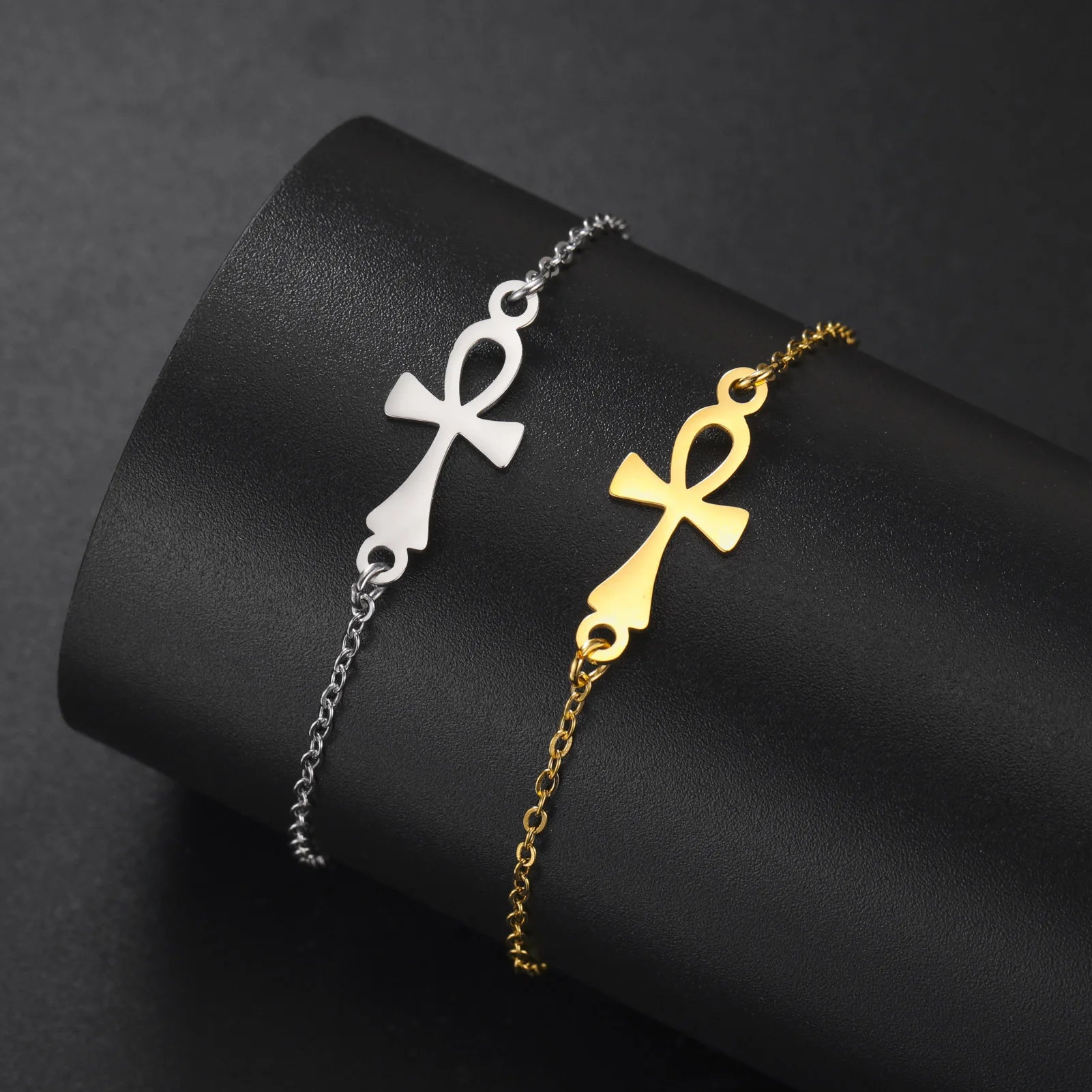 Βραχιόλι Σταυρός Άνκχ Αίγυπτος χρυσό 1