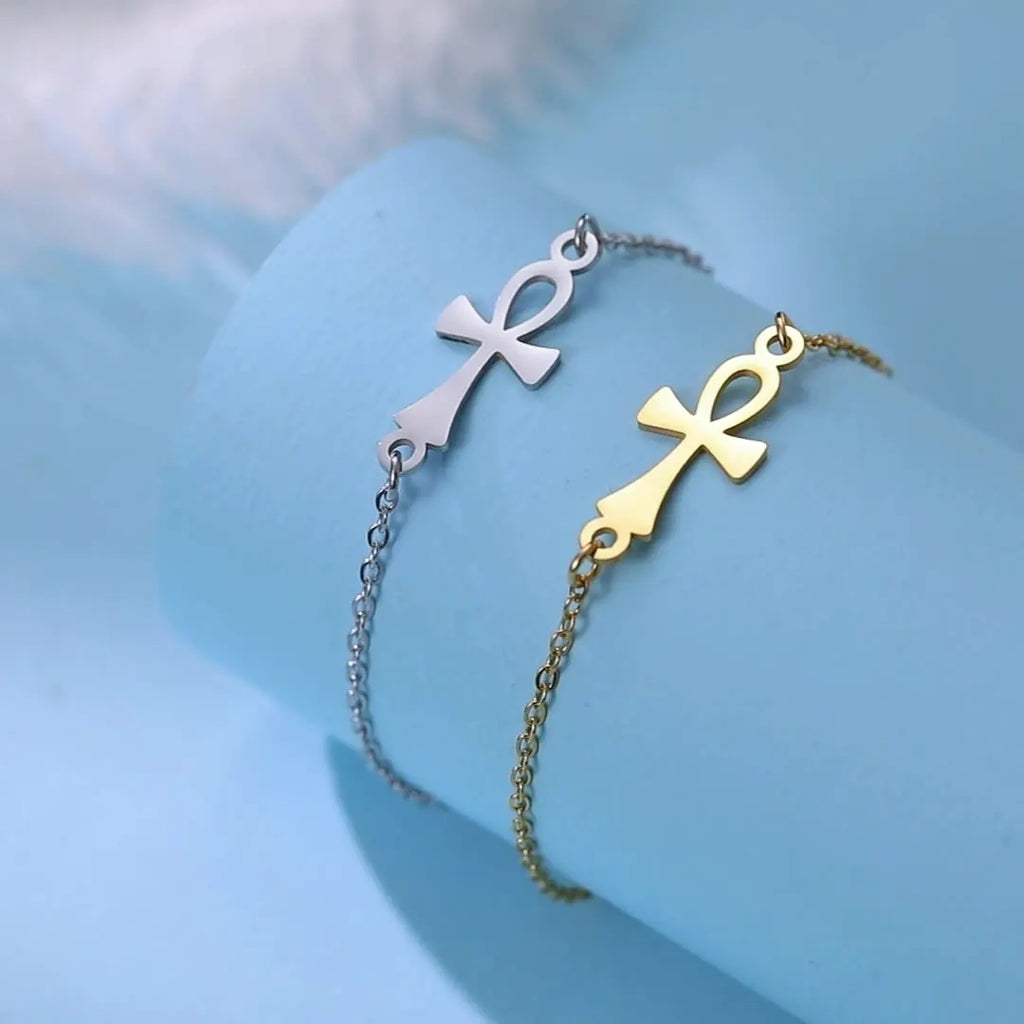 Βραχιόλι Σταυρός Άνκχ Αίγυπτος ασημί 1