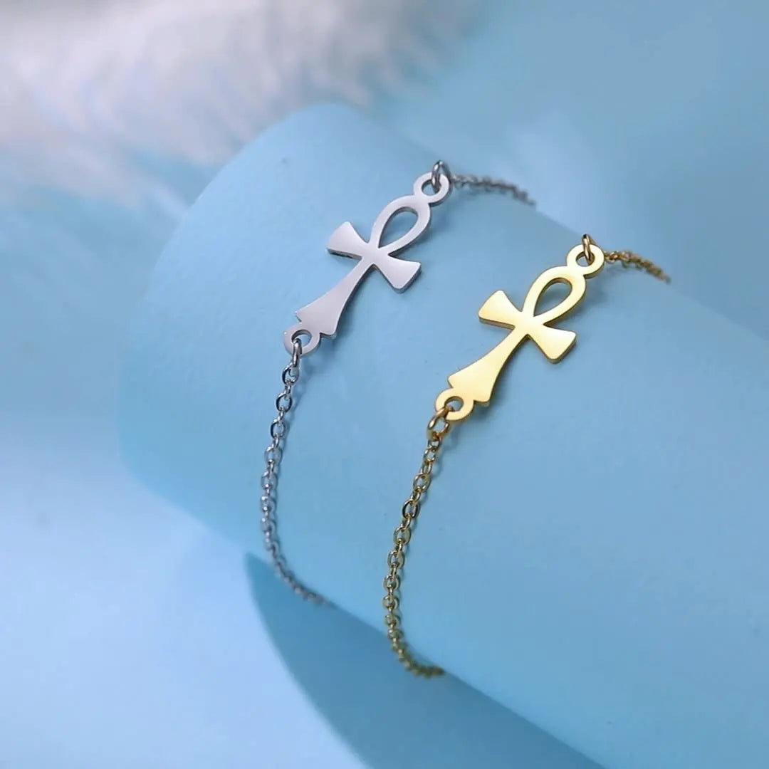 Βραχιόλι Σταυρός Άνκχ Αίγυπτος ασημί 1