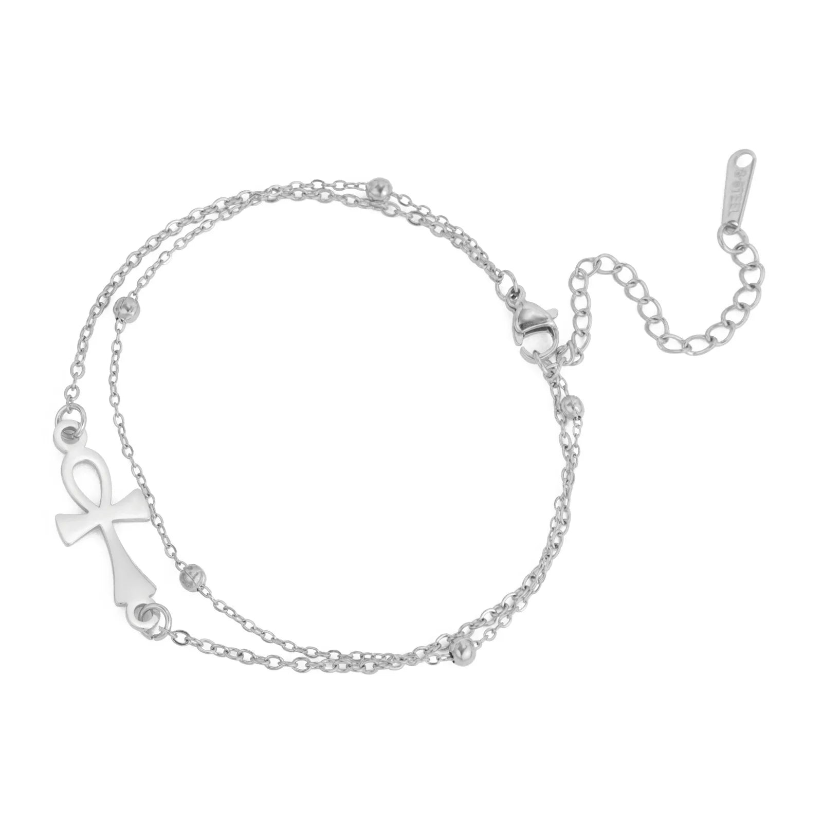 Βραχιόλι Σταυρός Άνκχ Αίγυπτος ασημί 2