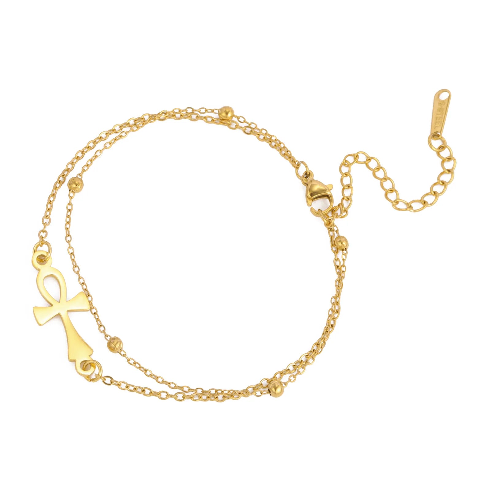 Βραχιόλι Σταυρός Άνκχ Αίγυπτος χρυσό 2