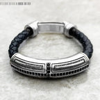 Βραχιόλι Rustic Σταυρός από Δέρμα - Exception®