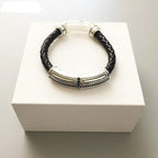 Βραχιόλι Rustic Σταυρός από Δέρμα - Exception®